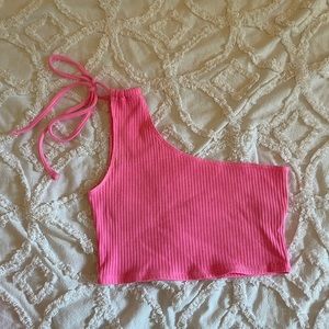 Aerie One Shoulder Crop Top